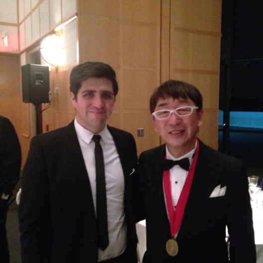 ArchDaily Editor in Chief David Basulto with Pritzker Laureate Toyo Ito