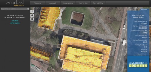 Screen Shot of Mapdwell Solar System Platform