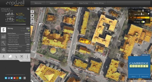 Screen Shot of Mapdwell Solar System Platform
