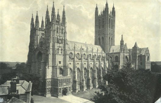 SW Wide View of Canterbury Cathedral