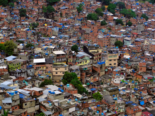 Rocinha, a favela in Rio de Janeiro - a