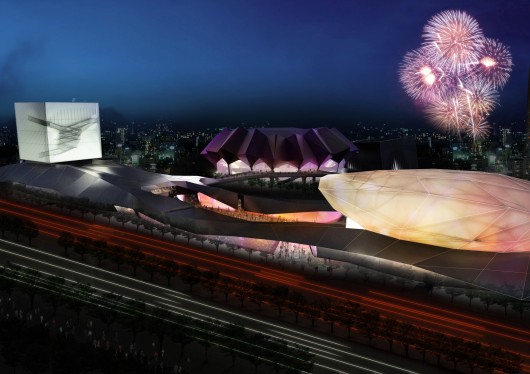 Reiser + Umemoto's Taipei Pop Music Center Breaks Ground in Taiwan Reiser + Umemoto's Taipei Pop Music Center Breaks Ground in Taiwan Courtesy of Reiser + Umemoto, RUR Architecture PC
