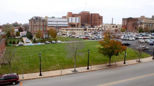 PXSTL site on Washington Boulevard. Photo courtesy of the Pulitzer Foundation for the Arts.