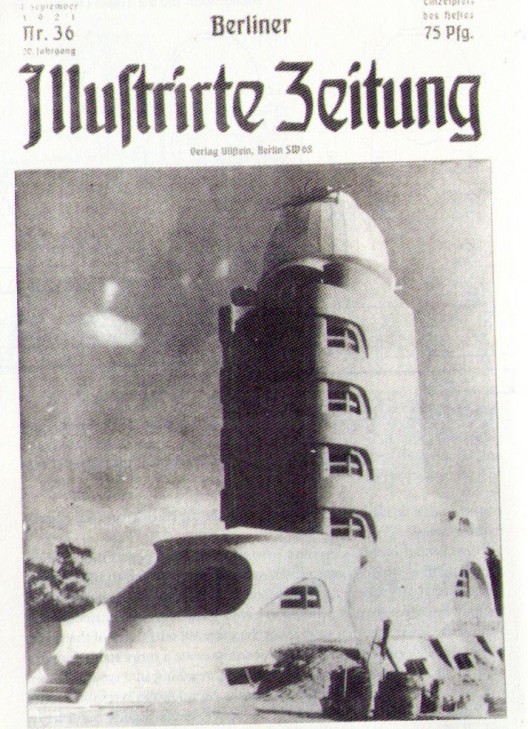 Erich Mendelsohn, Einstein Tower on Front Cover of Berliner Illustrierte Zeitung (1921)