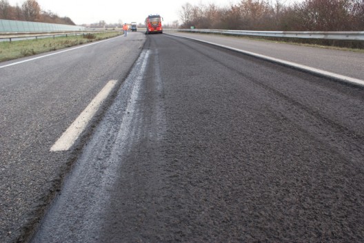 Test Strip on A58 near Vlissingen in The Netherlands