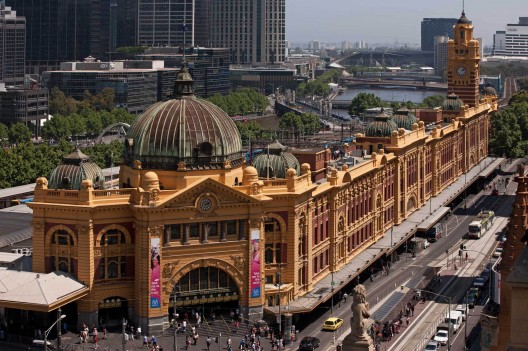 Flinders Street Station and Flinders Street; Courtesy of the Victorian Coalition Government