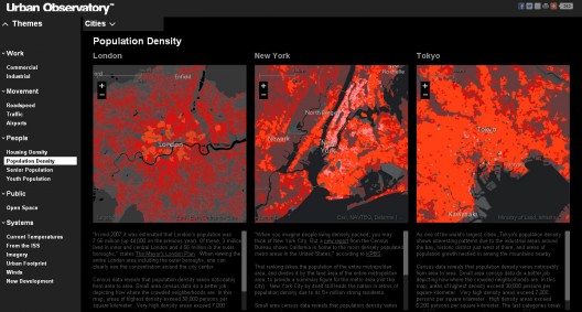 Population Density © The Urban Observatory