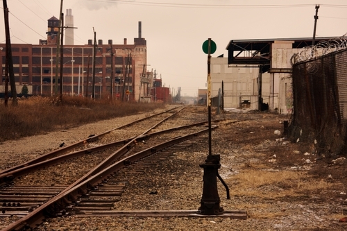 Railroad Track in Detroit. Image Courtesy of Shutterstock.com