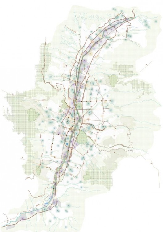 regional plan. Image Courtesy of L+CC + Taller 301 + openfabric
