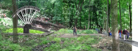West Point Foundry Preserve Rendering. Image Courtesy of Mathews Nielsen Landscape Architects