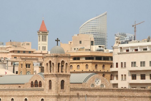 A loophole in Lebanese laws is allowing the proliferation of towers in Beirut. Image © Flickr CC User Sean Long
