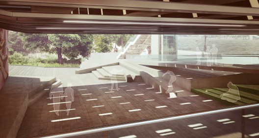Design option for new skateable space at Southbank Centre by Rich Architecture. Image Courtesy of The Southbank Centre