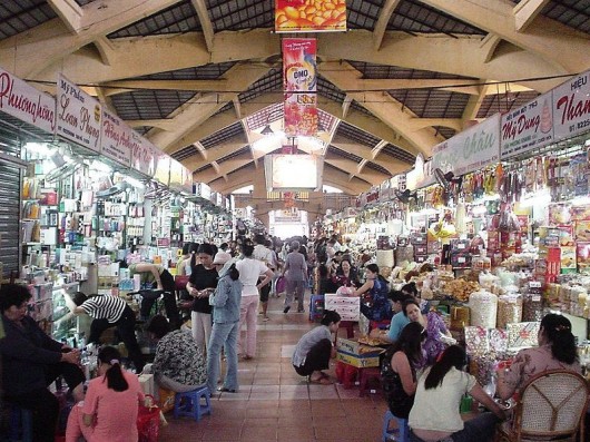 The Bến Thành Market in Ho Chi Minh City was formally established in 1859. Image Courtesy of Wikimedia Commons