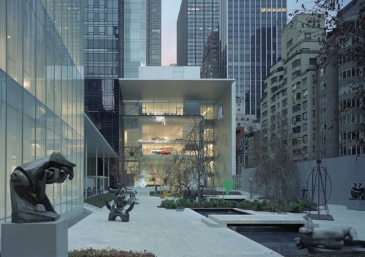 View of the gallery complex from the Sculpture Garden. Image © Timothy Hursley