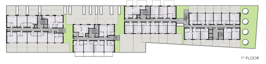 1st Floor Plan پلان هتل،پلان هتل آپارتمان