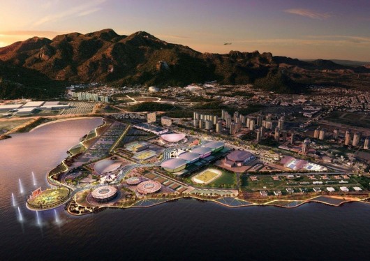 AECOM Masterplan of Rio 2016 Olympic Park. Image Courtesy of AECOM