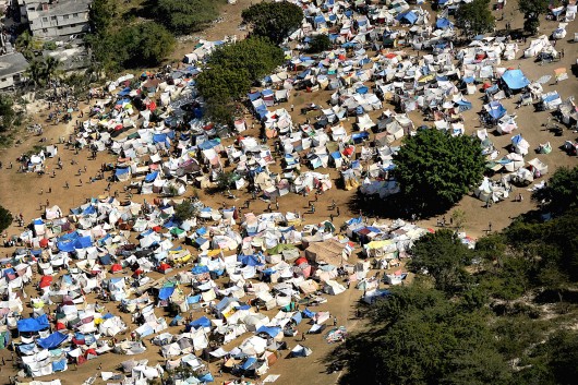 A tent city in Port-Au-Prince, Haiti. Image Courtesy of Wikimedia Commons