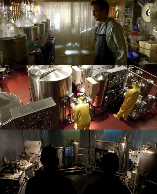 Scenes from the RV (top), Superlab (middle), and Makeshift Lab (bottom). Image Courtesy of INTERIORS Journal