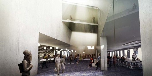 Hotel Lobby. Image © BIG