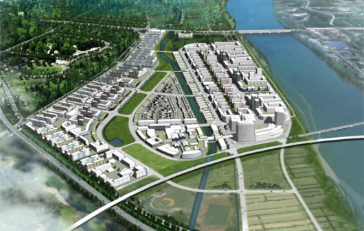 Xiqu Urban Development, by Tsao & Mckown. Chengdu, Sichuan Province, China, 2010. Image Courtesy of Behance