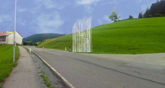 Sou Fujimoto's BUS:STOP design. Image Courtesy of Sou Fujimoto / BUS:STOP Krumbach