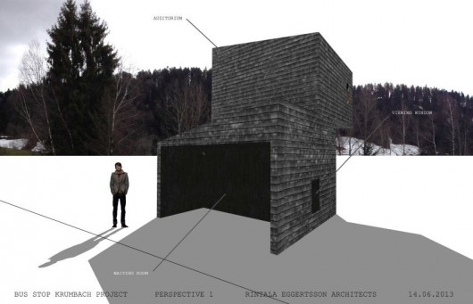 Rintala Eggertsson Architect's BUS:STOP design. Image Courtesy of Rintala Eggertsson Architects / BUS:STOP Krumbach