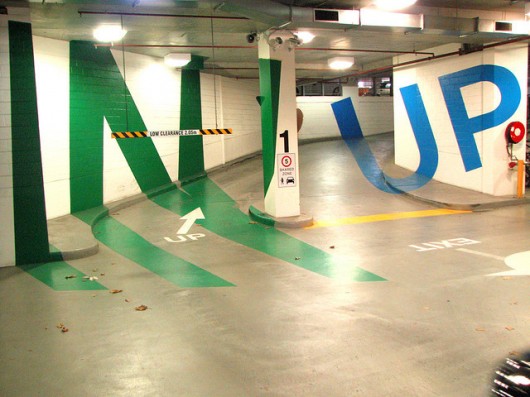 Eureka Tower Car Park in Melbourne, Australia. Image © Mathieu Ravier