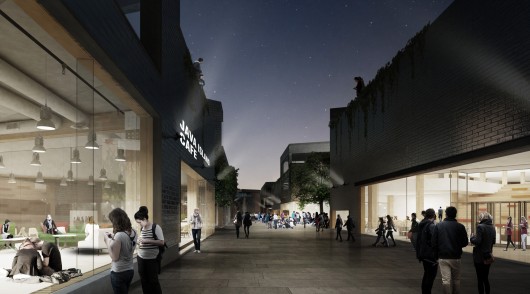 Street Rendering. Image Courtesy of ALA Architects
