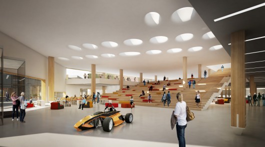 Lobby Rendering. Image Courtesy of ALA Architects