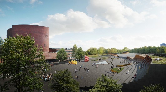 Plaza Rendering. Image Courtesy of ALA Architects