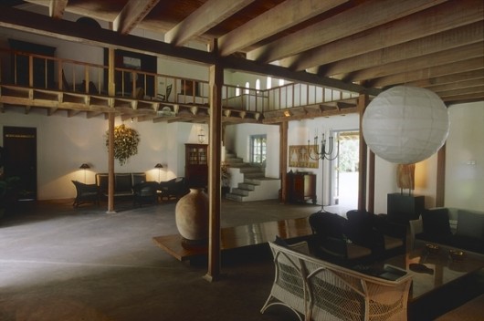Interior of the Horagolla Stables by Geoffrey Bawa, an example of architecture whose