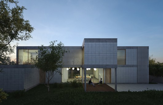 Tatiana Bilbao S.C.'s design for Paperhouses, The Module House. Image Courtesy of Paperhouses