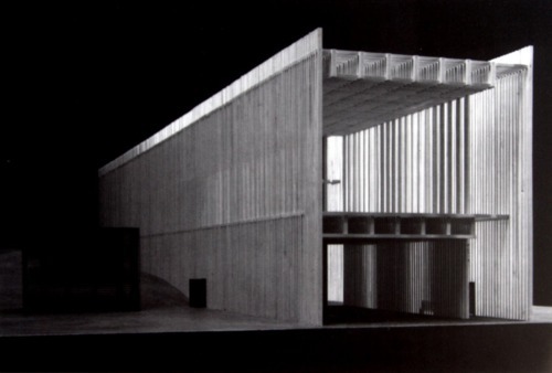 Model of Zumthor's Topography of Terror Museum. Image © Zumthor Tublr