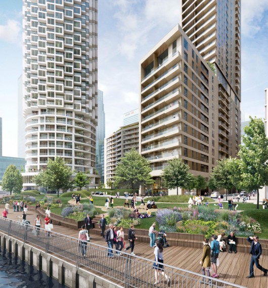 Boardwalk. Image Courtesy of Canary Wharf Group plc