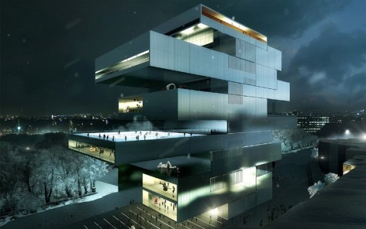 Heneghan Peng Architects' NCCA proposal. Image Courtesy of NCCA