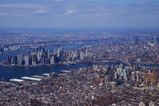 New York - Twice the size of LA. Via Flickr CC User. Image © Katy Silberger