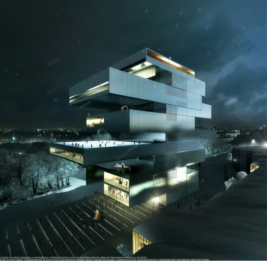 Heneghan Peng Architects' Winning NCCA Proposal. Image Courtesy of NCCA