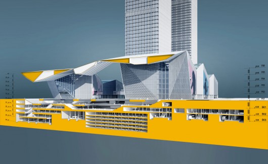 Section. Image © gmp Architekten