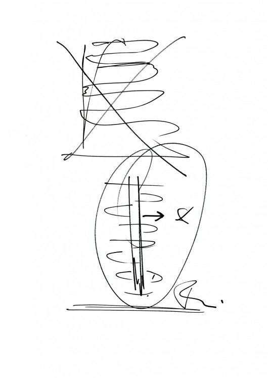 Sketch / Ben van Berkel. Image Courtesy of UNStudio
