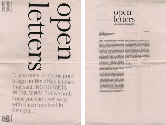 Issue 00. Image Courtesy of Open Letters