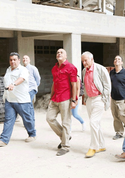 AlMayor Jorge Rodríguez with Richard Rogers during his visit to Caracas. Image Courtesy of the municipality of Caracas