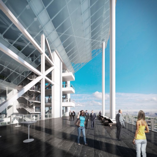 Sky Terrace and Lounge. Image © Richard Meier & Partners