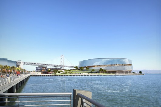 Version 3.0: Brannan Street Wharf; Rendering by steelblue. Image © Snøhetta
