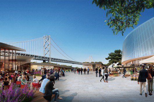 Version 3.0: Event Plaza; Rendering by steelblue. Image © Snøhetta