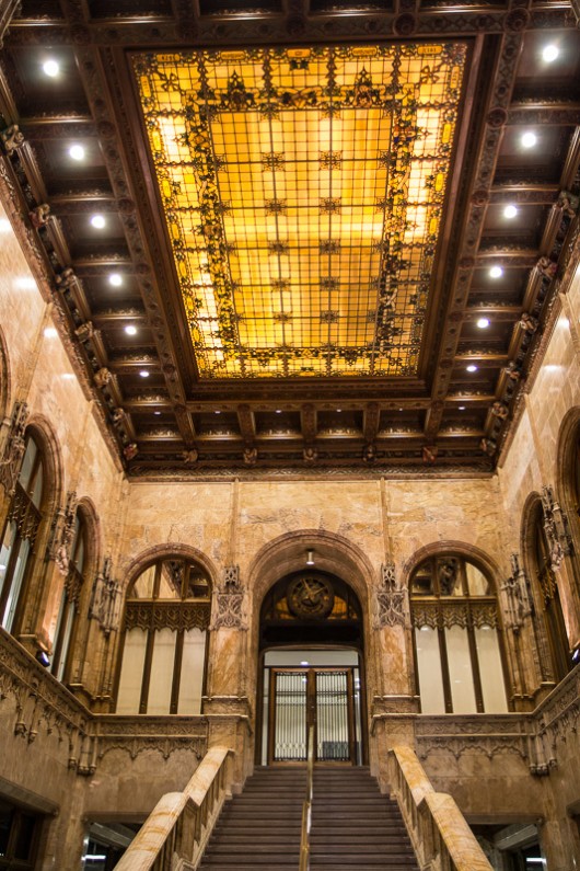 View of lobby skylight. Image © Bob Estremera