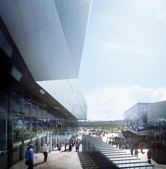 Cat Walk Stair. Image © NBBJ + EOP + SCAPE