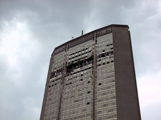 Pirelli Tower after plane crash. Image © Flickr user Michele M.F.