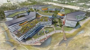 Google's New Campus / NBBJ. Image Courtesy of NBBJ