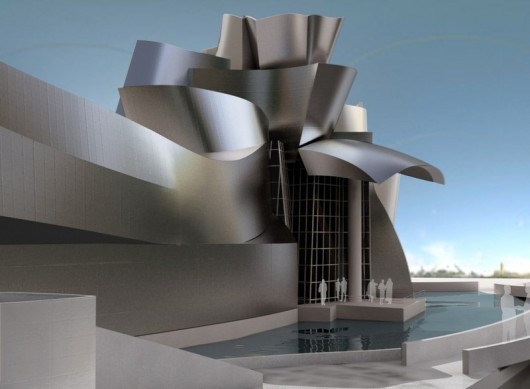 Frank Gehyr's Guggenheim Museum Bilbao. Rendered/Modeled in Rhino by Neguin. Image Courtesy of rhino3d.com