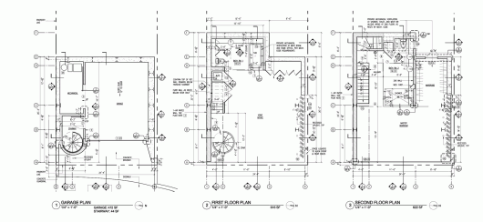 Floor Plans: Garage, First, Second